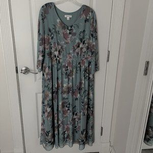 Mesh Knit, Fully Lined, Dress, PL